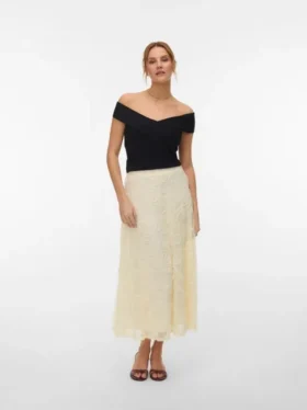 Awblakely High Waist Long Skirt