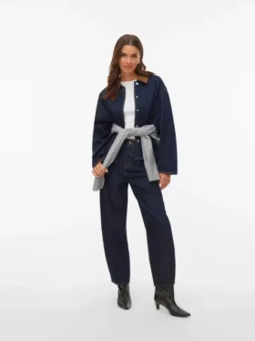 Aweveline High Rise Barrel Fit Jeans