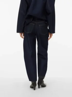 Aweveline High Rise Barrel Fit Jeans