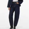 Aweveline High Rise Barrel Fit Jeans