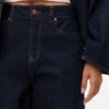 Aweveline High Rise Barrel Fit Jeans