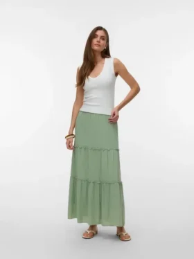 Awkeeley High Waist Long Skirt