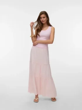 Awkeeley High Waist Long Skirt