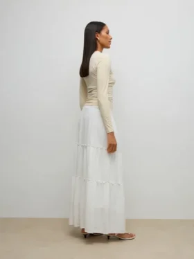 Awkeeley High Waist Long Skirt