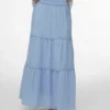 Awkeeley High Waist Long Skirt