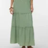 Awkeeley High Waist Long Skirt