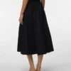 Awliva High Waist Midi Skirt