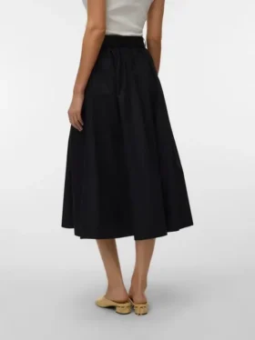 Awliva High Waist Midi Skirt