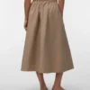 Awliva High Waist Midi Skirt