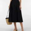 Awliva High Waist Midi Skirt