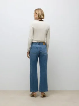 Awrena Mid Rise Wide Leg Fit Jeans