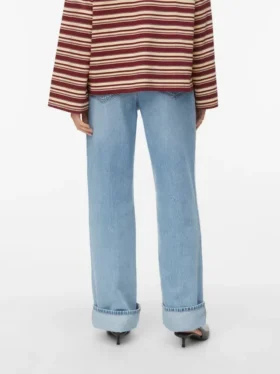 Awrena Mid Rise Wide Leg Fit Jeans