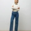 Awrena Mid Rise Wide Leg Fit Jeans