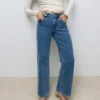 Awrena Mid Rise Wide Leg Fit Jeans