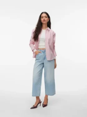 Awsienna High Rise Cropped Fit Jeans