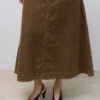 Awtala High Waist Long Skirt