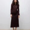 Awurshila Mid Waist Long Skirt