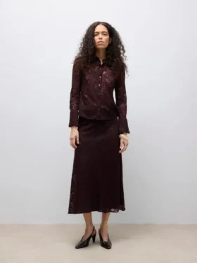 Awurshila Mid Waist Long Skirt