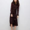 Awurshila Mid Waist Long Skirt