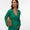 Bodycon Fit V-Neck Top
