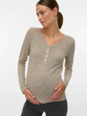 Bodycon Fit V-Neck Top