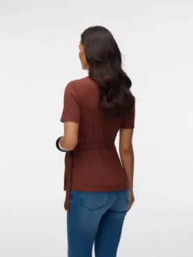 Bodycon Fit V-Neck Top