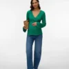 Bodycon Fit V-Neck Top