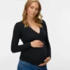 Bodycon Fit V-Neck Top