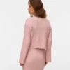 Cropped Fit Round Neck Pullover