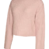 Cropped Fit Round Neck Pullover