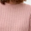 Cropped Fit Round Neck Pullover