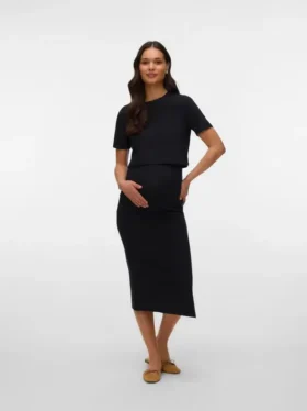 Cropped Fit Round Neck Top