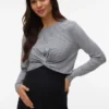 Cropped Fit Round Neck Top