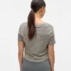 Cropped Fit Round Neck Top Cropped Fit Round Neck Top