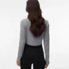 Cropped Fit Round Neck Top