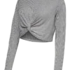 Cropped Fit Round Neck Top