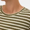 Cropped Fit Round Neck Top