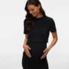 Cropped Fit Round Neck Top