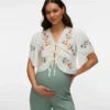 Cropped Fit V-Neck Top Cropped Fit V-Neck Top