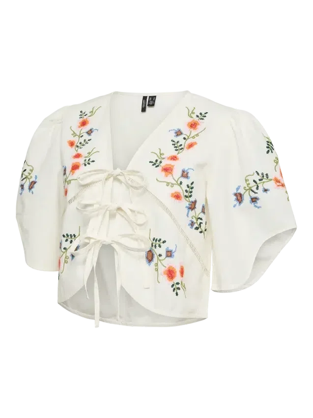 Cropped Fit V-Neck Top Cropped Fit V-Neck Top