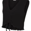 Cropped Fit V-Neck Top