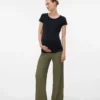 Flared Fit High Rise Trousers