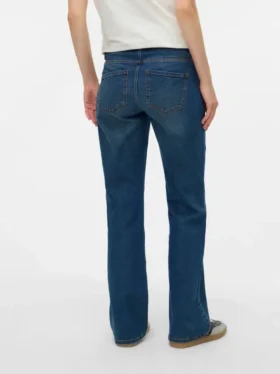 Flared Fit Mid Waist Boot-Cut Jeans