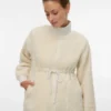 High Neck Elasticated Cuffs Adjustable Straps Volume Sleeves Jacket