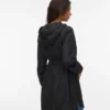High Stand-Up Collar Elasticated Cuffs Coat