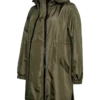 High Stand-Up Collar Elasticated Cuffs Coat