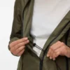 High Stand-Up Collar Elasticated Cuffs Coat