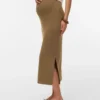High Waist Long Skirt