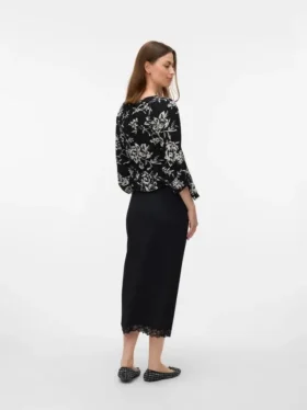 High Waist Midi Skirt