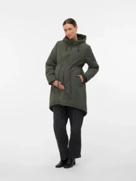 Hood with Faux Fur Lining Coat